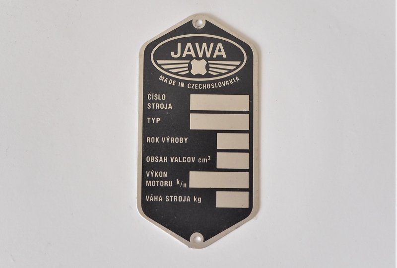 Tabliczka znamionowa, Jawa 50-photo1