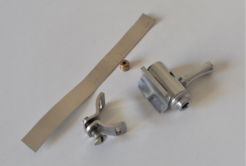 Mechanizm przełącznika światła na kierownicę, chrom, Jawa 175 Villiers-photo2