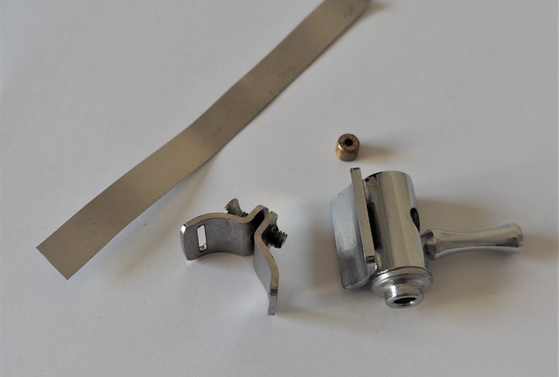 Mechanizm przełącznika światła na kierownicę, chrom, Jawa 175 Villiers-photo3