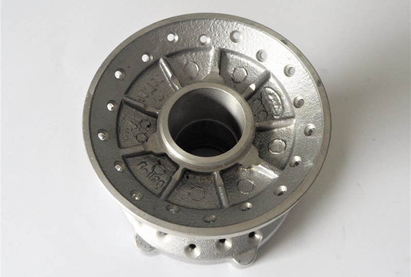 Piasta przedniego koła na hamulec tarczowy, aluminium, Jawa 638-640-photo3