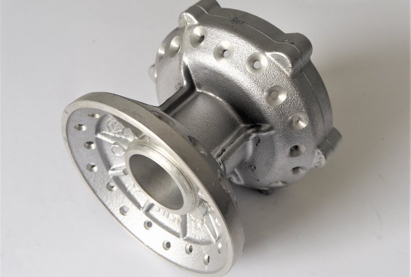 Piasta przedniego koła na hamulec tarczowy, aluminium, Jawa 638-640-photo1