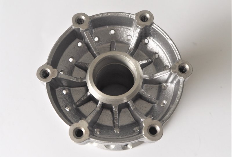 Piasta przedniego koła na hamulec tarczowy, aluminium, Jawa 638-640-photo2