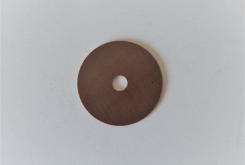 Podkładka tłumika skrętu główki ramy, 40x7x1,5mm, pertinax, Jawa 634, 638, 353, 559-photo1