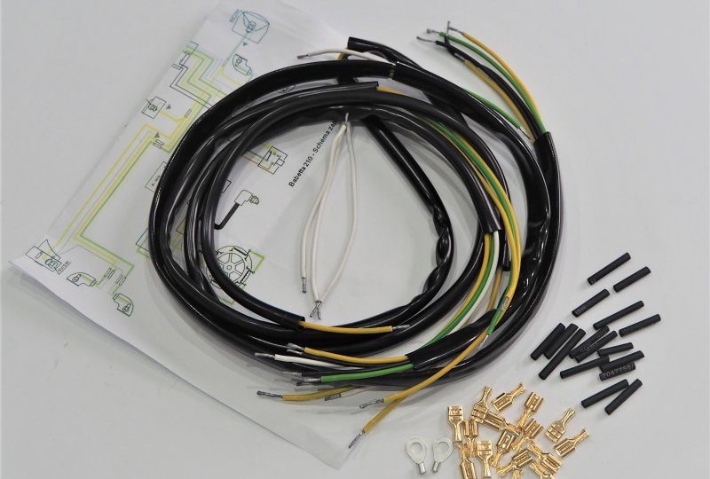 Instalacja elektryczna, z kierunkowskazami, Jawa Babetta 210-photo1