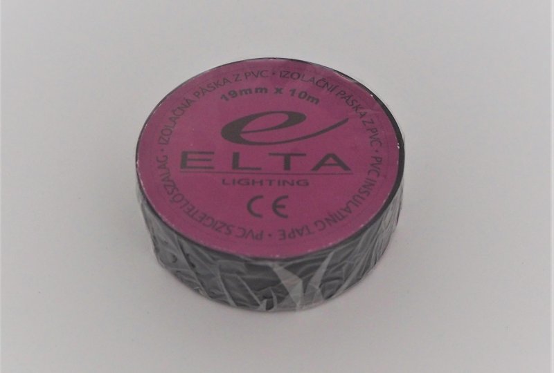 Taśma izolacyjna, 19 mm x 10 m, czarna, PCV-photo1