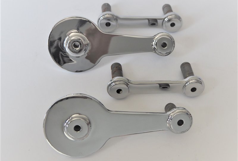 Komplet wahaczy przedniego zawieszenia, 5 mm, chrom, Jawa 175 Villiers, Special-photo1