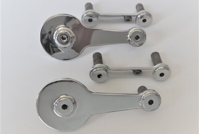 Komplet wahaczy przedniego zawieszenia, 5 mm, chrom, Jawa 175 Villiers, Special