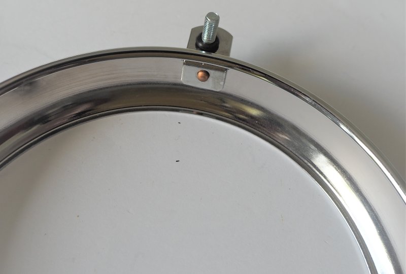 Ramka ze szkłem przedniej lampy, średnica szkła 135 mm, Jawa 175 Special-photo3