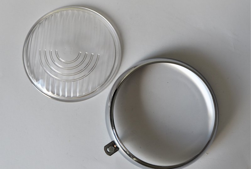 Ramka ze szkłem przedniej lampy, średnica szkła 135 mm, Jawa 175 Special-photo1