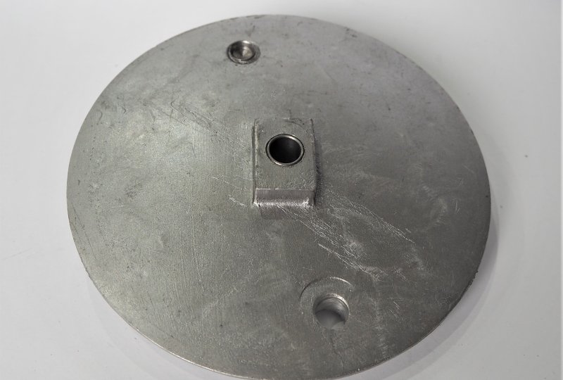 Pokrywa hamulca 160mm, przód, niepolerowana, Jawa Perak, Ogar-photo1