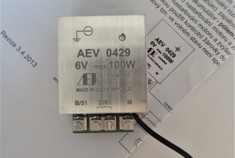 Regulator elektroniczny 6V/45-100 W - pol AEV 0429-photo2