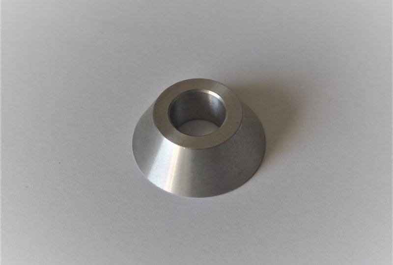 Rozpórka przedniego koła, stożkowa, aluminium, Jawa Babetta-photo1