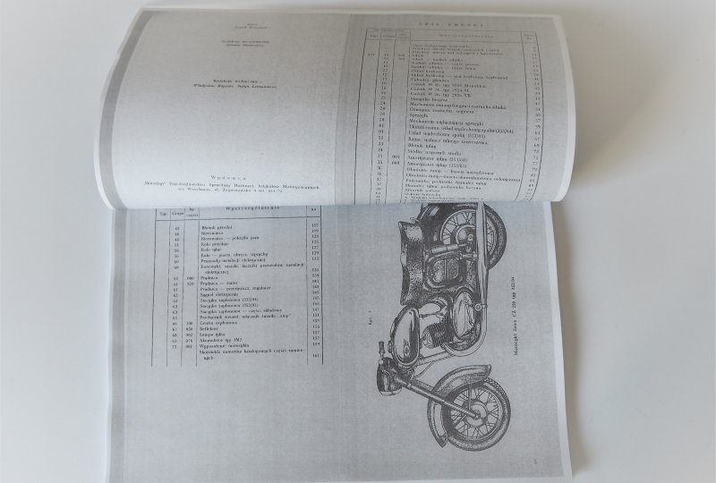 Katalog części zamiennych motocykla Jawa CZ 250 typ 353/04 i 353/03 - J.POLSKI format A4, 86/172 stron-photo2