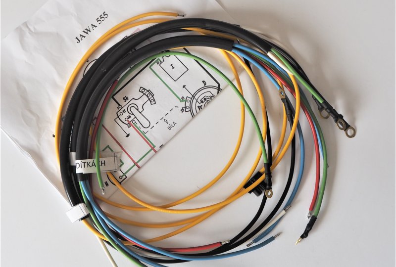Instalacja elektryczna, Jawa 50 typ 555 z jednym siedzeniem-photo1