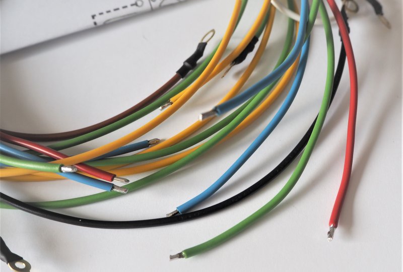 Instalacja elektryczna, z klaksonem pod lampą, Jawa 50 typ 550-photo2