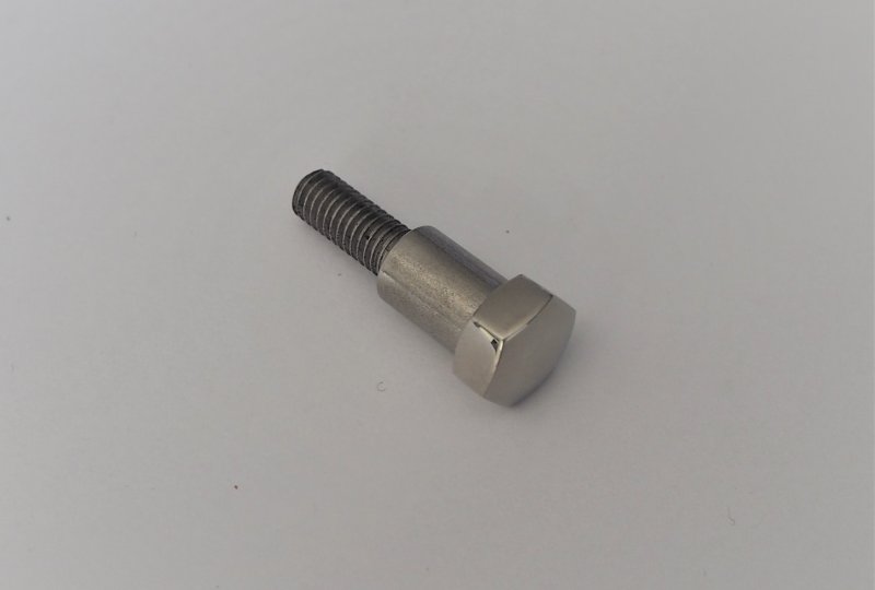Śruba ręcznej dźwigni zmiany biegów, nierdzewna, polerowana, Jawa Robot-photo1