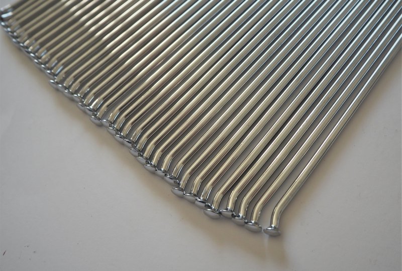 Szprychy i nyple, komplet 36 szt, 19 cali, M4,0x158 mm, chrom, Jawa Sport-photo2