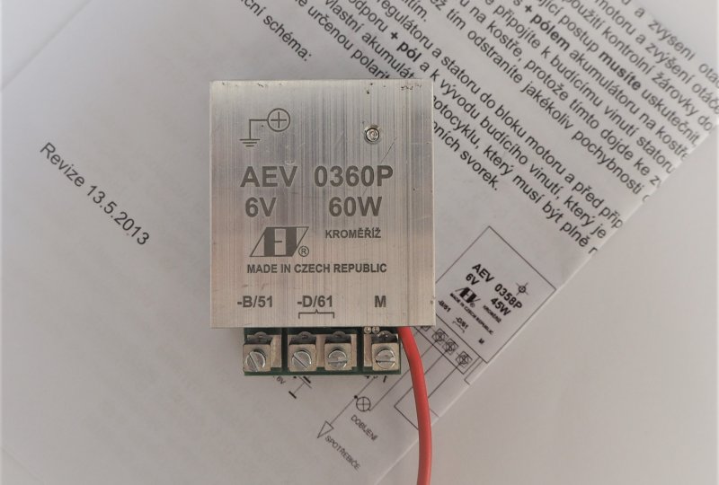 Regulator elektroniczny 6V/60 W + pol AEV 0360P-photo2