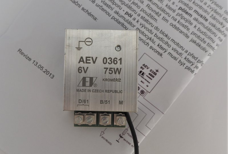 Regulator elektroniczny 6V/75 W - pol AEV 0361-photo2