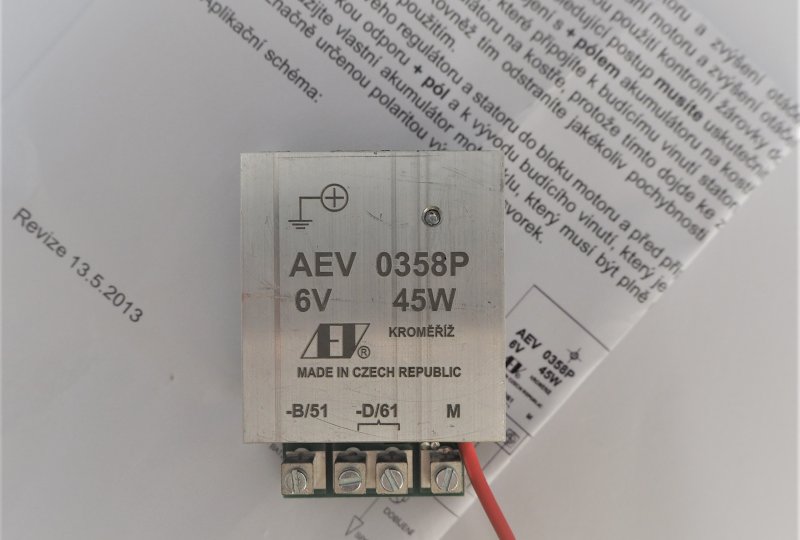 Regulator elektroniczny 6V/45W + pol AEV 0358P-photo2