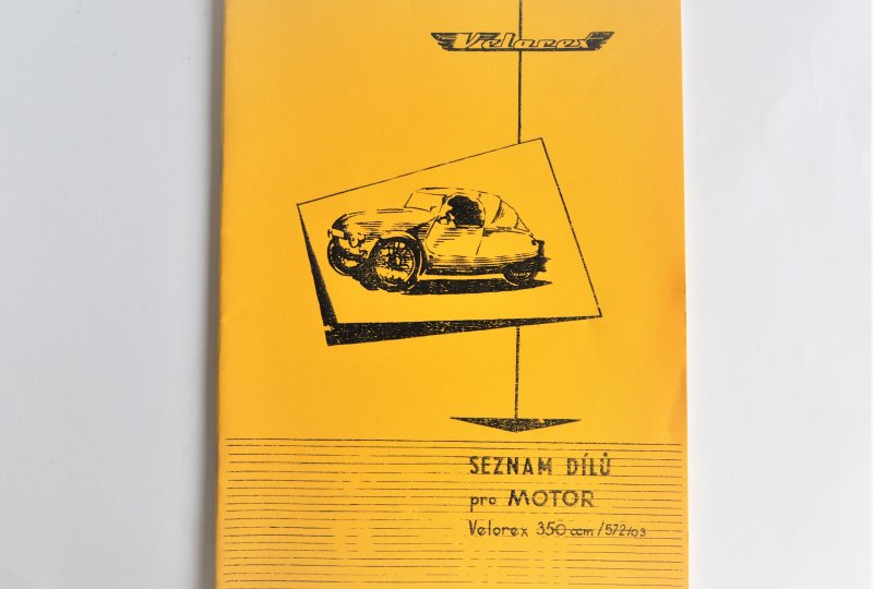 Katalog części zamiennych VELOREX 350 - 572/03 - J.CZESKI, format A4, 34 stron-photo1