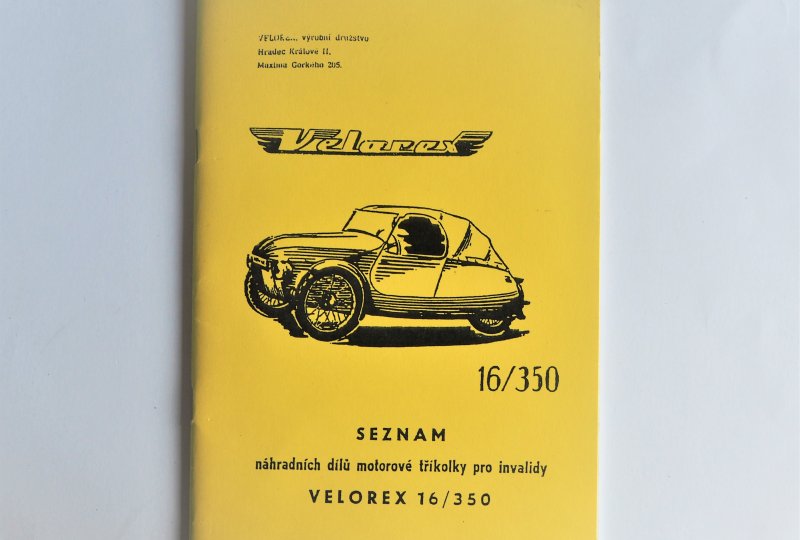 Katalog części zamiennych VELOREX 16/350 - J.CZESKI, format A5, 53 stron-photo1