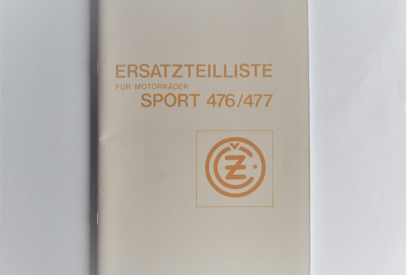 Katalog części zamiennych CZ 476/477  - J.NIEMIECKI, format A4, 90 stron-photo1