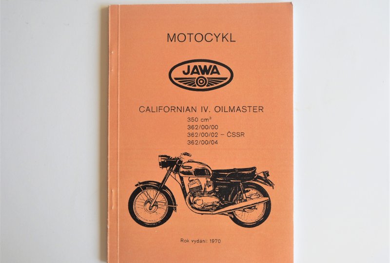 Katalog części zamiennych JAWA CALIFORNIAN - J.CZESKI, format A5, 70 stron-photo1