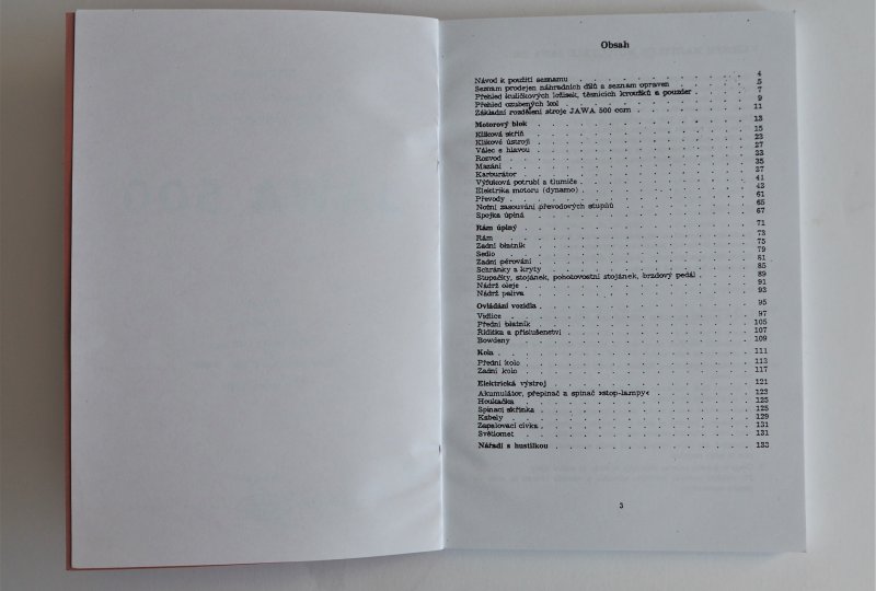 Katalog części zamiennych JAWA 500 OHC 00 - J.CZESKI, format A5, 133 stron-photo2