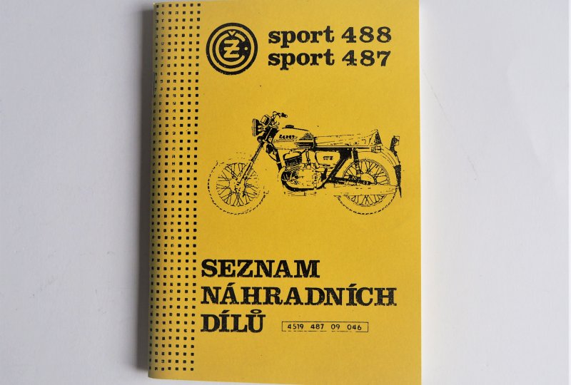 Katalog części zamiennych CZ SPORT 488, 487 - J.CZESKI, format A5, 79 stron-photo1