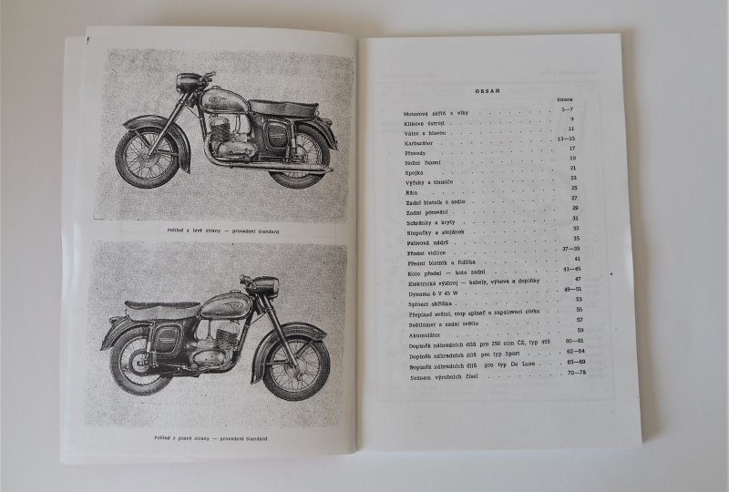 Katalog części zamiennych CZ 125, 175, 250 / 450, 453, 455, 470, 473, 475 - J.CZESKI, format A5, 78 stron-photo2