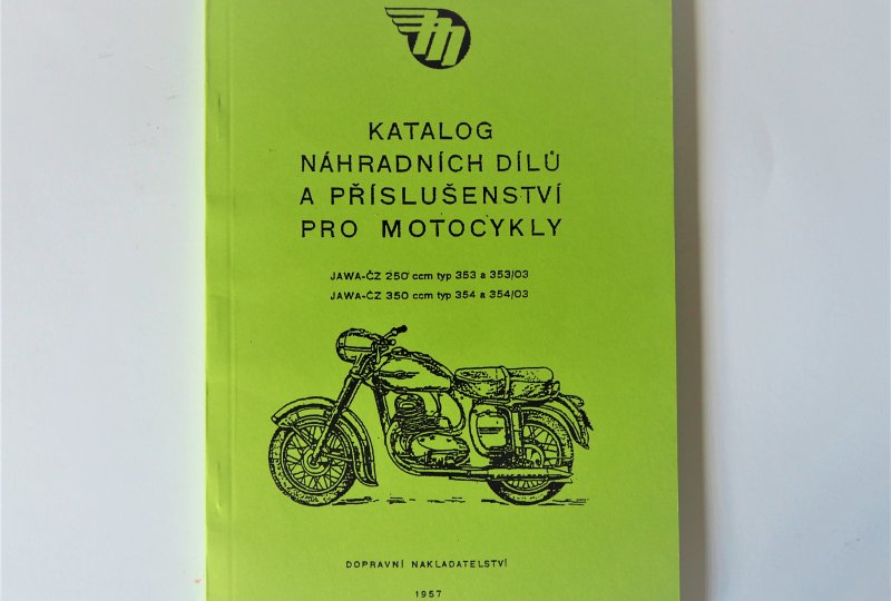 Katalog części zamiennych JAWA-CZ 250 TYP 353/03, 354/03 - J.CZESKI, format A5, 111 stron-photo1
