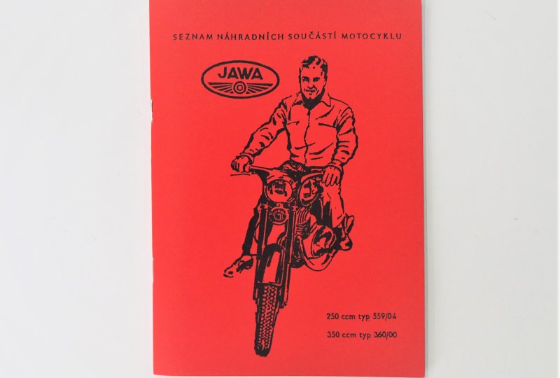 Katalog części zamiennych JAWA 250 typ 559/04, 350 typ 360/00 - J.CZESKI, format A5, 91 stron-photo1