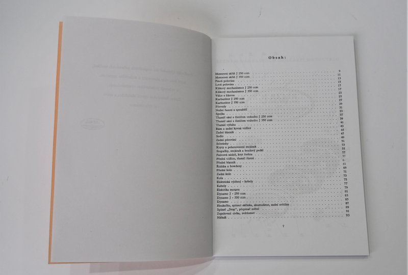 Katalog części zamiennych JAWA 250 typ 559/02, 350 typ 354/06 - J.CZESKI, format A5, 93 stron-photo1