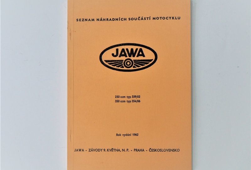 Katalog części zamiennych JAWA 250 typ 559/02, 350 typ 354/06 - J.CZESKI, format A5, 93 stron-photo1
