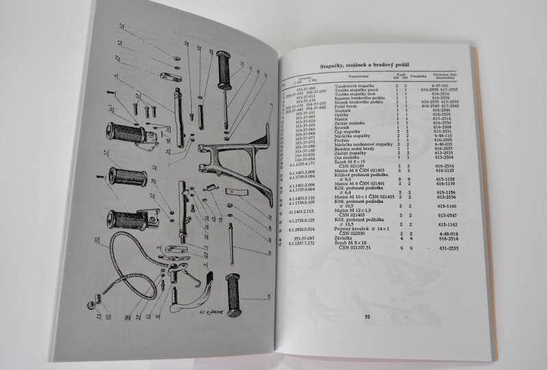 Katalog części zamiennych JAWA 250 typ 559/02, 350 typ 354/06 - J.CZESKI, format A5, 93 stron-photo2