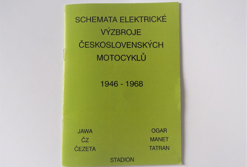 Schematy części elektrycznych Jawa, CZ 1946-1968 - J.CZESKI, format A5, 36 stron-photo1
