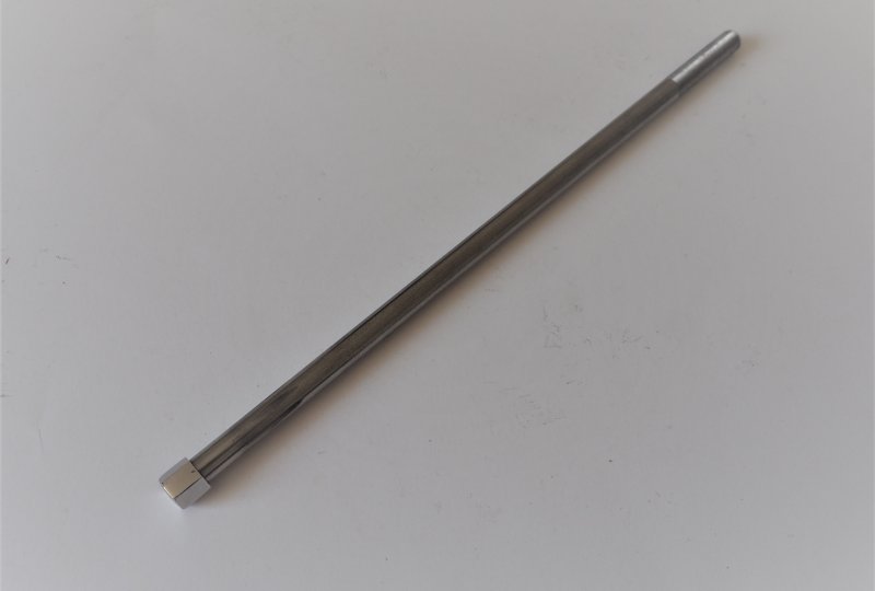 Śruba mocowania kierownicy, 230 mm, nierdzewna, polerowana, Jawa 05-23-photo1