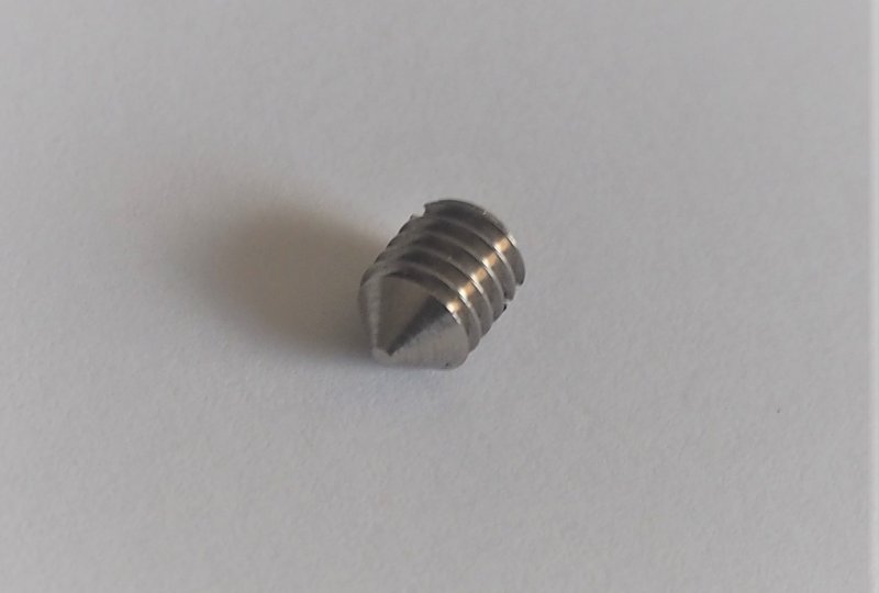 Wkręt mocowania manetki gazu 6x8 mm, stal nierdzewna, Jawa, CZ-photo1
