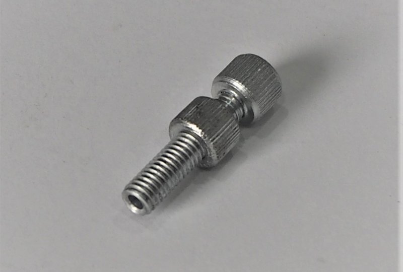 Śruba regulacji nastawu linki, ocynk, M6x25mm, Jawa, CZ-photo3