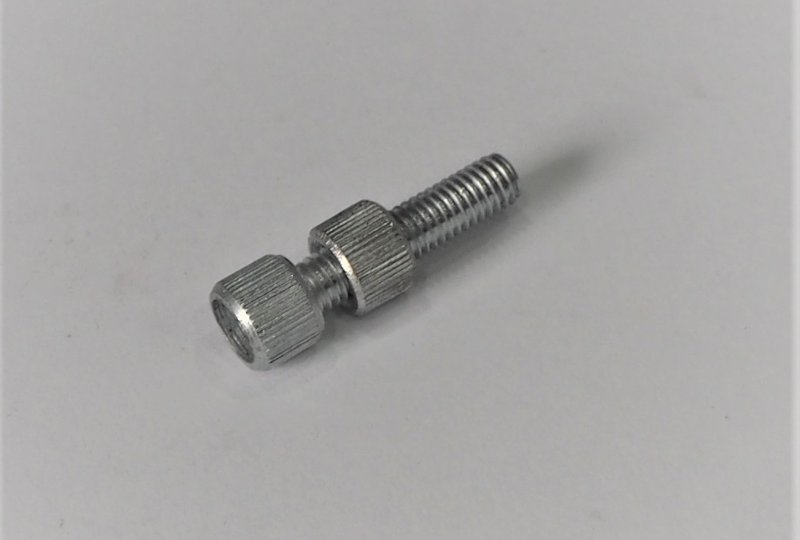 Śruba regulacji nastawu linki, ocynk, M6x25mm, Jawa, CZ-photo1