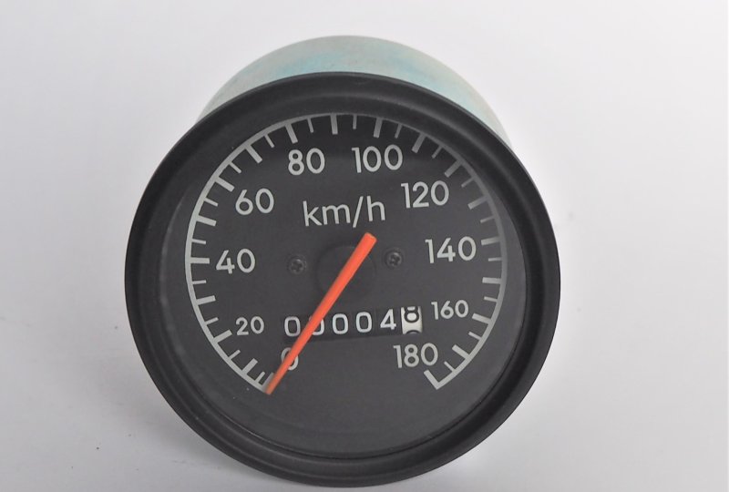 Licznik, 180 km/h, czarna ramka, pomarańczowa wskazówka, Jawa 634-640-photo1