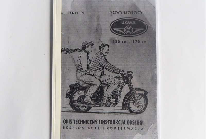 Opis techniczny i instrukcja obsługi, eksploatacja i konserwacja JAWA-CZ 125 typ 355, 175 typ 356 - J.POLSKI format A4, 32 (64) stron-photo1