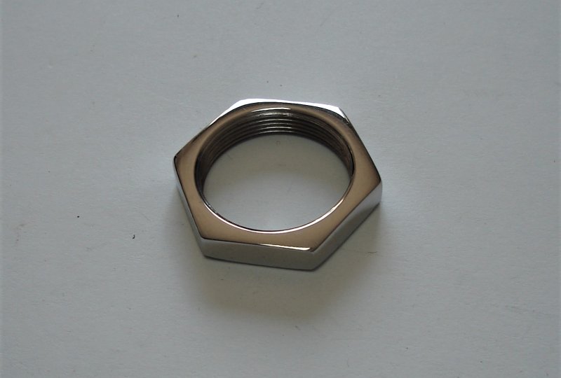Nakrętka M26/1, klucz 32mm, nierdzewna, polerowana, Jawa Perak, Jawa 50-photo1