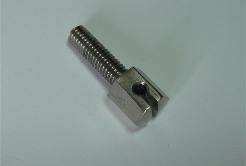 Śruba M6x20, uchwyt linki przedniego hamulca, nierdzewna, polerowana, Jawa Perak, OHC-photo1