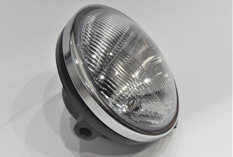Lampa przednia, halogen H4, chromowana ramka, Jawa 638 - 640-photo2