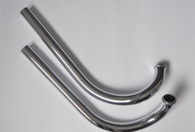 Kolanka wydechu, chrom, CZ 125/501 Skuter-photo1