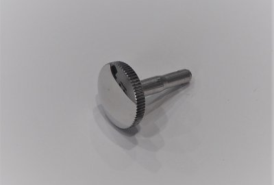Śruba ramki lampy przedniej, aluminium/polerowane, Jawa Perak, OHC