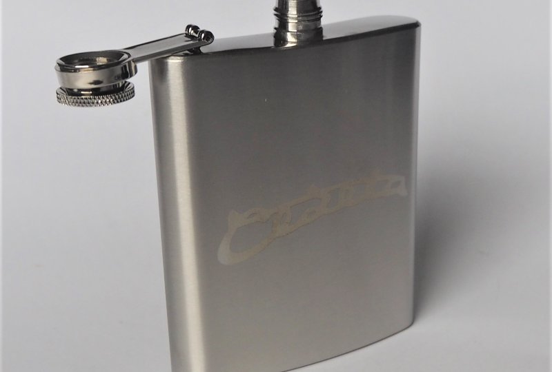 Piersiówka, 200 ml, stal nierdzewna, logo Cezeta-photo3