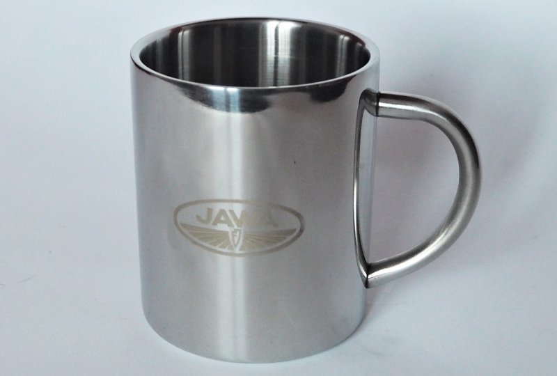 Kubek, 250 ml, stal nierdzewna, logo JAWA FJ-photo1